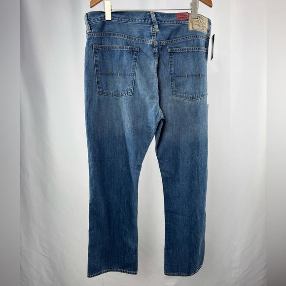 NWT Polo Ralph Lauren Vintage 67 Cotton Straight Leg Jeans in‎ Blue Size 36 x 30 - Picture 3 of 8